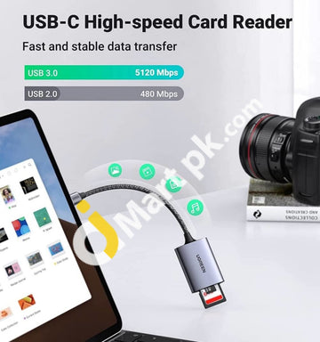 Ugreen Usb-C Sd Card Reader 2 In 1 Usb C Micro Memory For Tf Sdxc Sdhc Mmc Rs-Mmc Uhs-I Cards